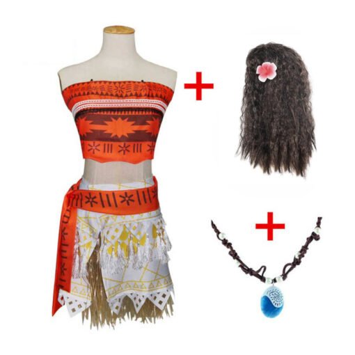 Princess Moana Cosplay Costume/Dress for Kids - Image 7