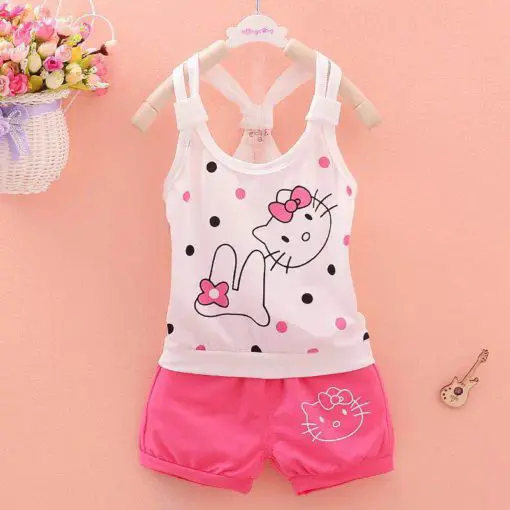 Sleeveless T-Shirt Set / Summer T-Shirt Set (ID # JJHCR000715) - Image 2