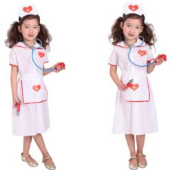 White Nurse Cosplay Costume/Dresses for kids
