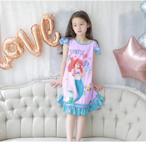 Princess Ariel Summer Tops For kids/Dress for Girls(ID # JJHCR000739)