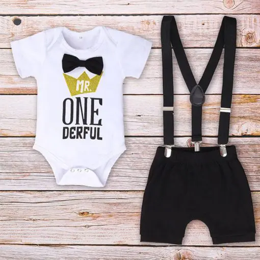 One Year Birthday Romper for Baby Boys (ID# JJHCR000742)