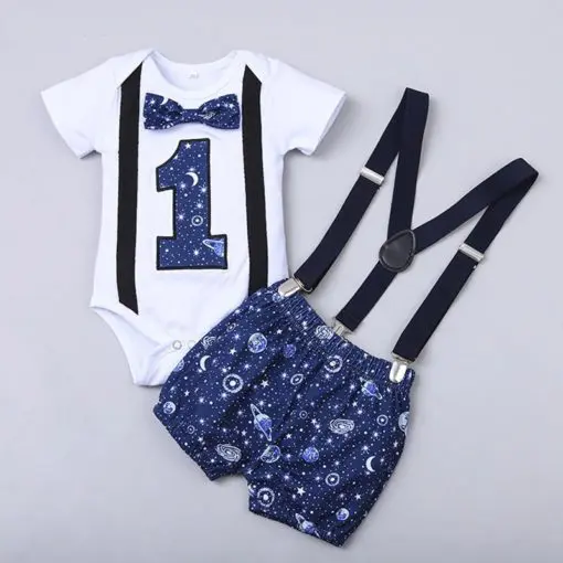 One Year Birthday Romper for Baby Boys (ID# JJHCR000742) - Image 3