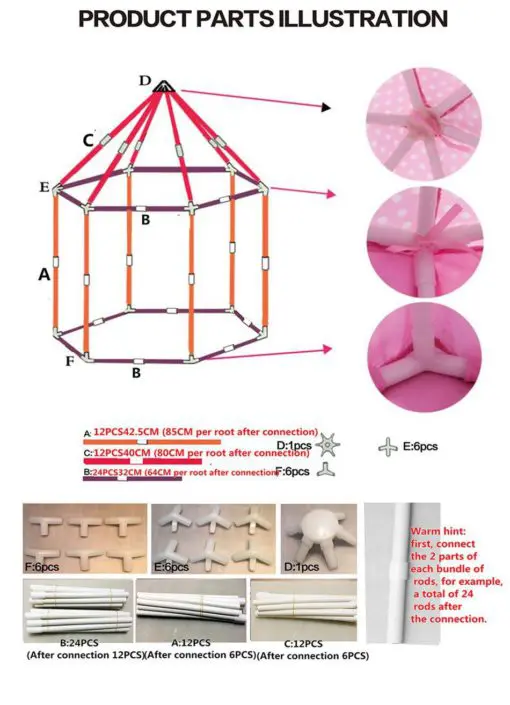 Playing Tent House for Kids (JJT2084) - Image 6