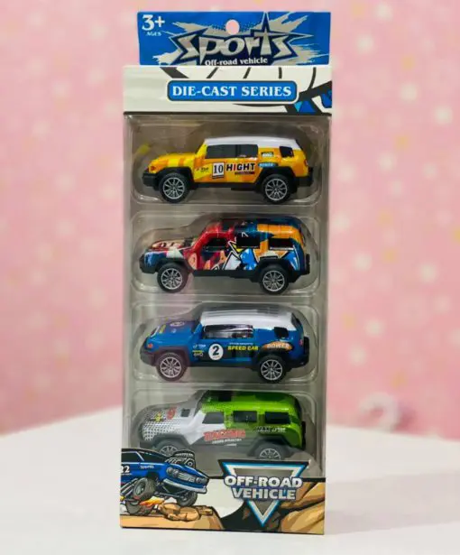 4pcs Set Sports Car