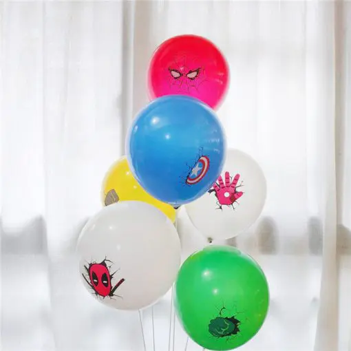 Exclusive Birthday Superhero Balloons(10 pcs Set)