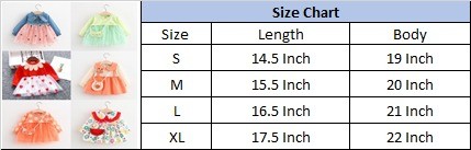 dress size chart