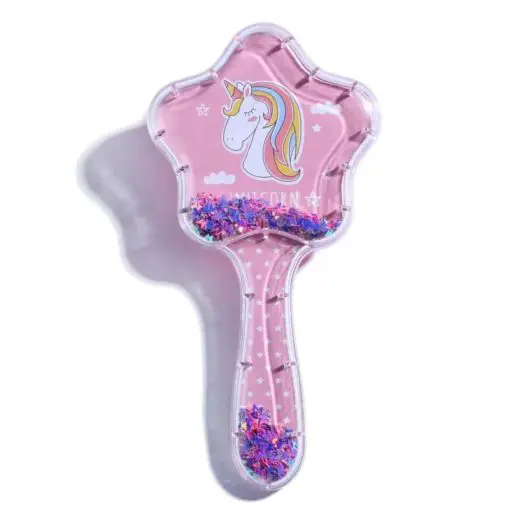 Star Shape Unicorn Animal Anti-static Hair Brush - Image 4