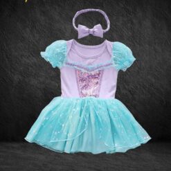 Alternative view of Baby Girl Sleeve Ocean Princess Party Dress