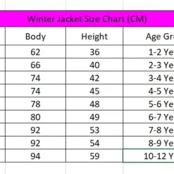 Winter Jacket Size Chart jpg