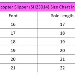 Helicopter Shoe Size