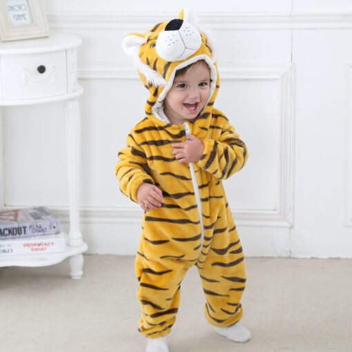 Cute Animal Winter Romper With Hoodie (CAWR23115) - Image 3