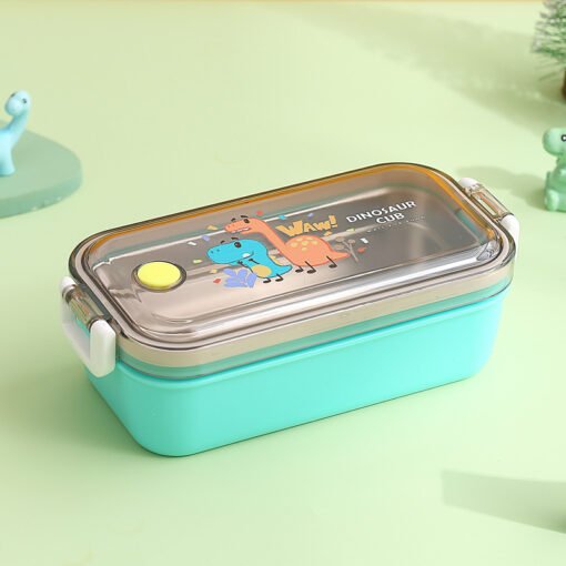 Stainless Steel Dino Cartoon Character Lunch Box (SSLB250008002) - Image 3