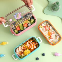 Stainless Steel Dino Cartoon Character Lunch Box (SSLB250008002)