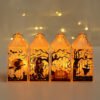 Halloween LED Candle Lights Vintage Crystal Lantern Lamp (HCLVCLL252201)
