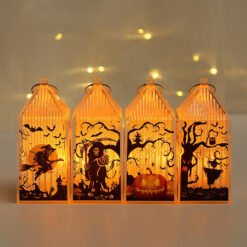 Halloween LED Candle Lights Vintage Crystal Lantern Lamp (HCLVCLL252201)